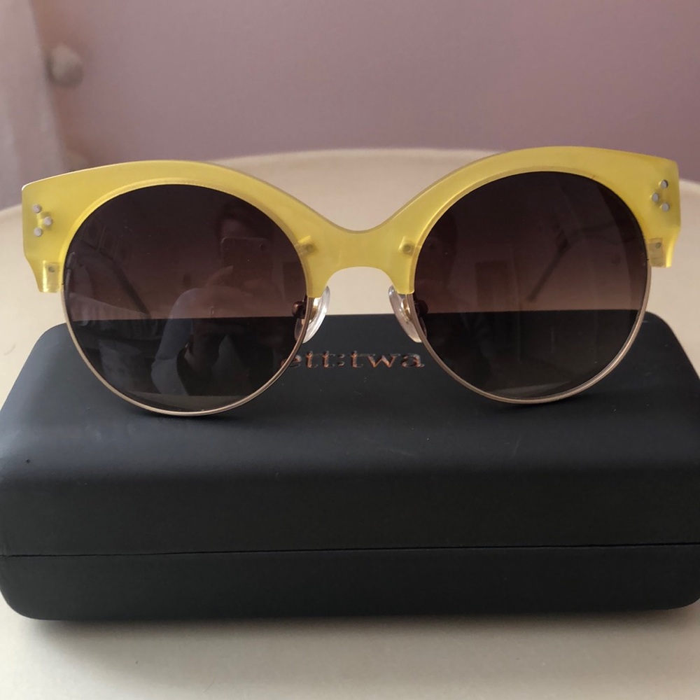 Ett:twa yellow and clear sunglasses